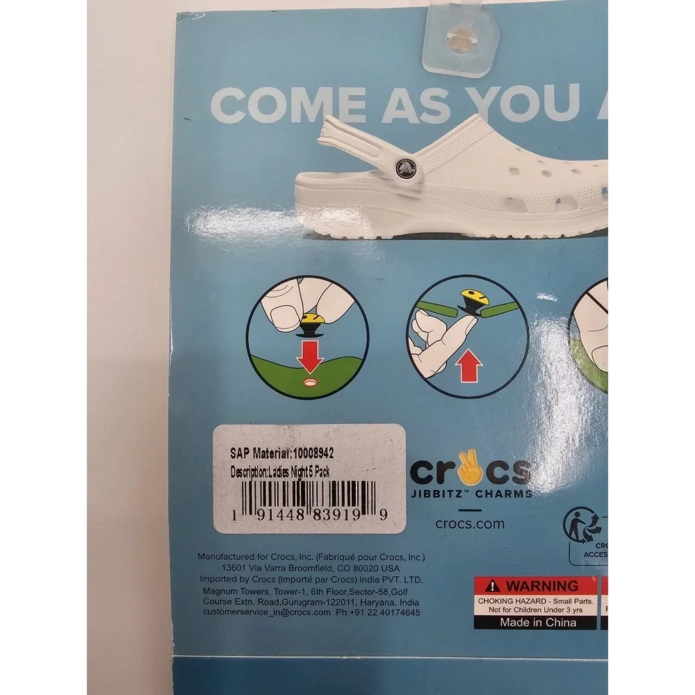 Crocs Uniquely You Cheers Jibbitz Bottle Opener & Crocs Jibbitz 5-Pack Weekends‎